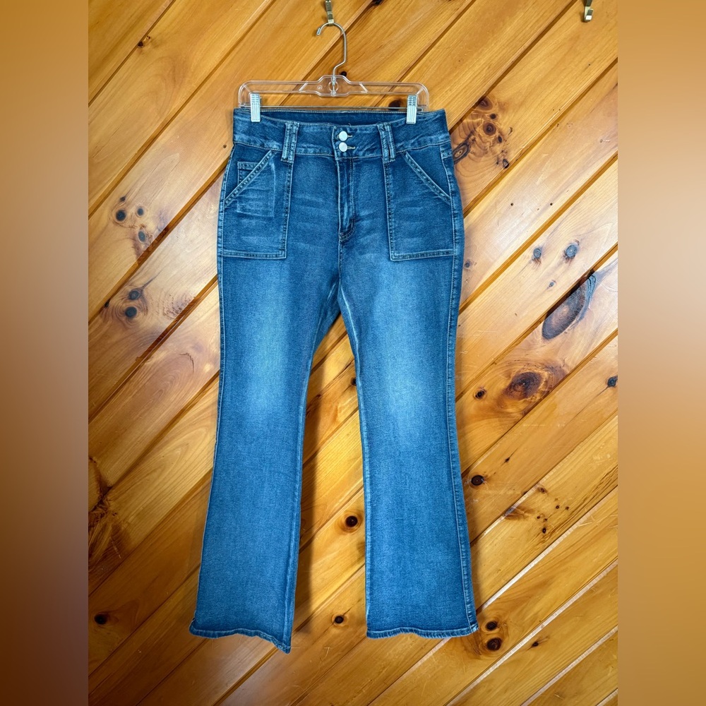 Stylish Blue Flare Women's Jeans